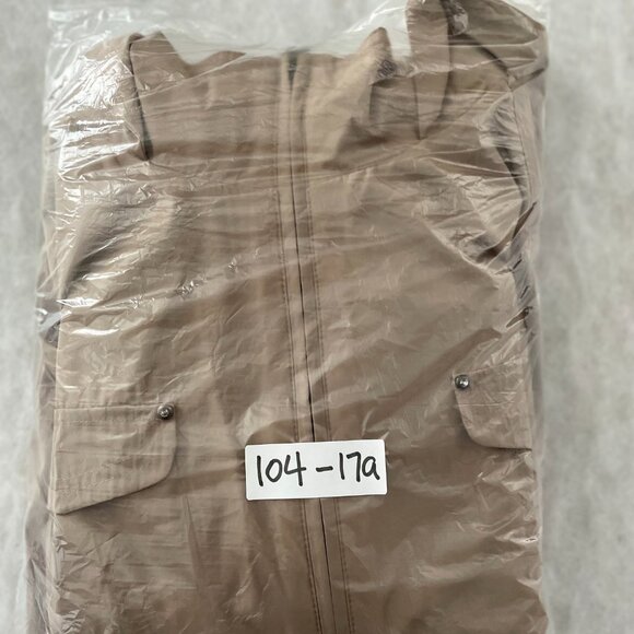 LBD Laundry By Design Womens Sand Hooded Lightweight Raincoat Anorak Jacket XXL - Picture 13 of 13